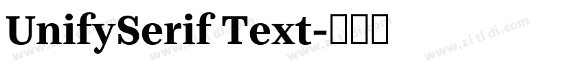 UnifySerif Text字体转换